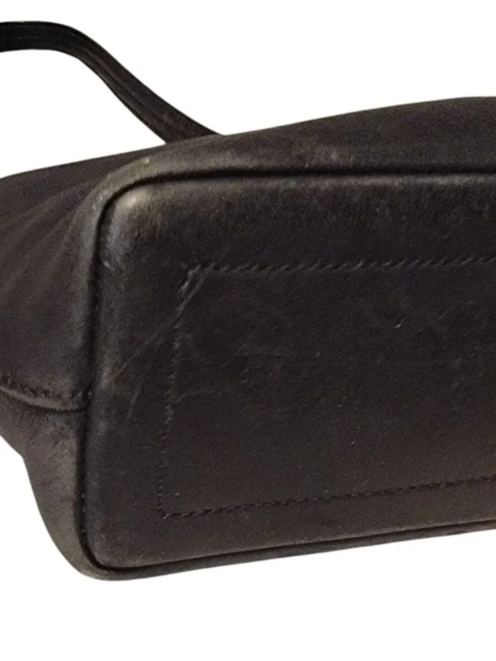 Vintage Coach Black Leather Legacy Slim Shoulder Bag 9861 Baguette Y2K